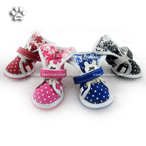 Pet Dog Cachorro <span class=keywords><strong>Azul</strong></span> Denim antideslizantes Deporte Zapatos Botas Zapatillas tamaño # 5 - Product Image 1