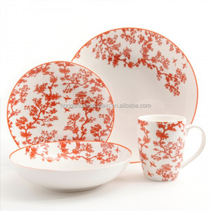 <span class=keywords><strong>Vaisselle</strong></span> de Noël en <span class=keywords><strong>porcelaine</strong></span> avec décalcomanies, 20 pièces (16 pièces pour la table) - Product Image 2
