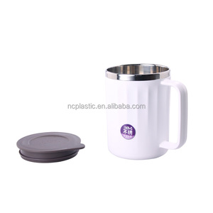 Venta caliente BPA doble pared plástico inserto viajes aislamiento tazas de café - Product Image 3