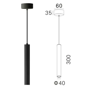 高品质的现代室内8W COB铝黑色表面安装的厨房客厅Led吸顶灯吊灯吊灯