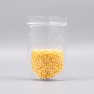 Sacchetto Trasparente Riciclabile e Riutilizzabile con Chiusura a Zip, Busta Autoportante per Alimenti, Confezione Trasparente per Snack e Frutta Secca, Stampa in Rotocalco su <span class=keywords><strong>Plastica</strong></span> PE - Product Image 2