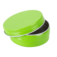 Contenant personnalisé en thon, blanc, Caviar, emballage de boîte métallique hermétique, avec vis sur le dessus, boîtes en aluminium, pour le cosmétique, 5 unités, OEM/ODM