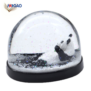 Trang Trí Nội Thất Dễ Thương OEM Bán Buôn Nhựa Voi Nước Bóng, Tùy Chỉnh Nhựa <span class=keywords><strong>Panda</strong></span> Quả Cầu Tuyết - Product Image 6