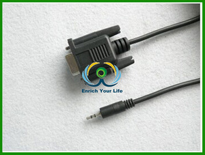 RS232 DB9 Pin F à 3.5mm <span class=keywords><strong>Jack</strong></span> stéréo Câble AV Câble audio numérique - Product Image 1