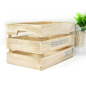 Lot de 3 boîtes <span class=keywords><strong>à</strong></span> <span class=keywords><strong>pommes</strong></span> en bois bon marché en paulownia de style vintage Vente en gros <span class=keywords><strong>à</strong></span> vendre - Product Image 3