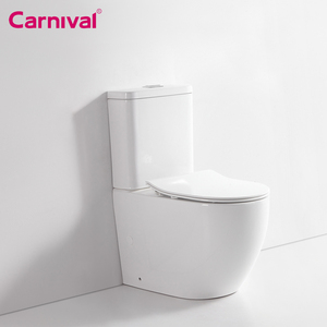 <span class=keywords><strong>Toilettes</strong></span> européennes de haute qualité aux normes CE <span class=keywords><strong>WC</strong></span> à économie d'eau meubles de salle de bain inodoro toilette deux pièces à double chasse d'eau ronde à l'avant - Product Image 4