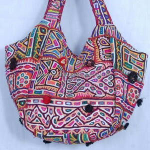 Bolsos de Mano Estilo Gitano Tribal Banjara Rabari con Patchwork - Product Image 1