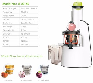 Tienda De Electrodomésticos jugo de grado Superior exprimidor lenta <span class=keywords><strong>boca</strong></span> grande - Product Image 2