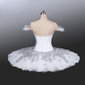 Costume da <span class=keywords><strong>Ballerina</strong></span> Bianco Professionale per Donne e Ragazze, <span class=keywords><strong>Tutù</strong></span> per Spettacoli e Competizioni - Product Image 2