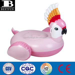 Flotador Gigante Inflable de Cacatúa para Piscina, Balsa Flotante de PVC Resistente, Isla Flotante para Agua, Juguete Acuático para Adultos y Niños, Verano - Product Image 2