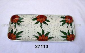 Plateau de service en aluminium jetable avec plateau de café recyclable en émail - Product Image 2