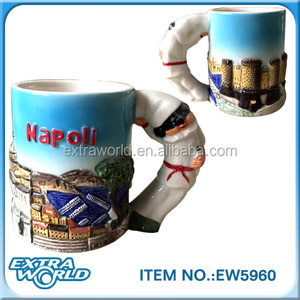 Personalizada hecha a mano de regalo de recuerdo dolomita tazas para Napoli - Product Image 4