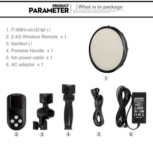 Fstphoto círculo foto Cámara LED panel video Light PAD con control remoto inalámbrico llevó la iluminación para rodaje películas - Product Image 6