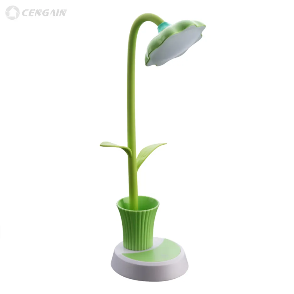 Usb Led Lamp Sun Flower Pen Holder Lamp USB Charging Eyes Protection LED Reading Desk Lamp Energy Saving Night Light