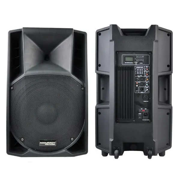 Accuracy Pro Audio CSW15AMXLQL-2SP-BT Portable Studio Power Pro Audio Active Powered Speaker dj