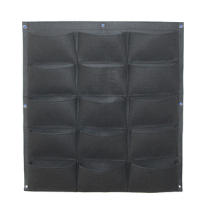 Macetero vertical de tela de fieltro de pared verde para jardín - Product Image 1