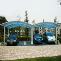 Garages pour motos à cadre en aluminium/Carport en polycarbonate pour motos et voitures
