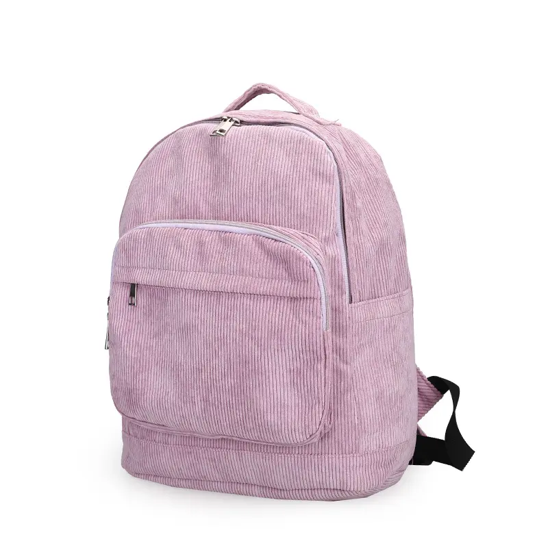 2023 New Arrival High Quality Corduroy Backpack School Daily Bag