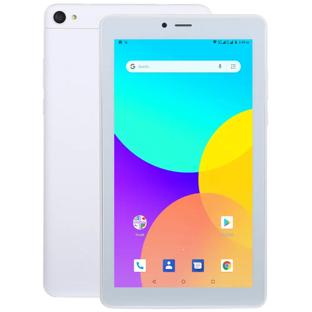 Tablet Android 7 "IPS Tidak Terkunci, PC Tablet Android 8.1 Quad Core MTK8321 Slot Kartu SIM 3G GPS Wifi BT dengan Panggilan Telepon 3G