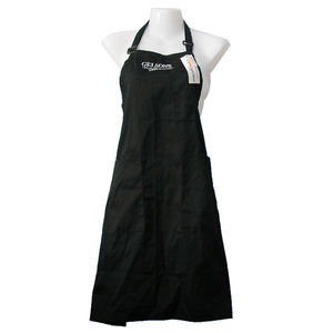 Di alta qualità pianura lungo nero poly miscela del cotone del ricamo logo matita tasca grande strumento di tasca giardino grembiule - Product Image 1