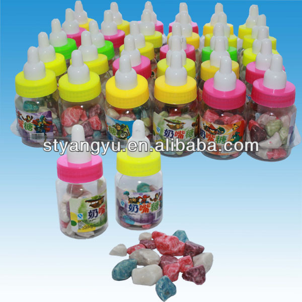 Красочные Твердые камни конфеты в маленькой бутылке для сосков Молочный Камень конфеты