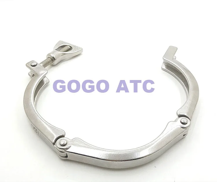 Санитарный трехсекционный зажим O.D 77,5 O.D 91 мм, санитарный зажим из нержавеющей стали пищевого класса, одноконтактный быстросъемный зажим