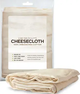 100% Unbleached Cotton Fabric Ultra Fine Cheesecloth for cleaning kitchen use