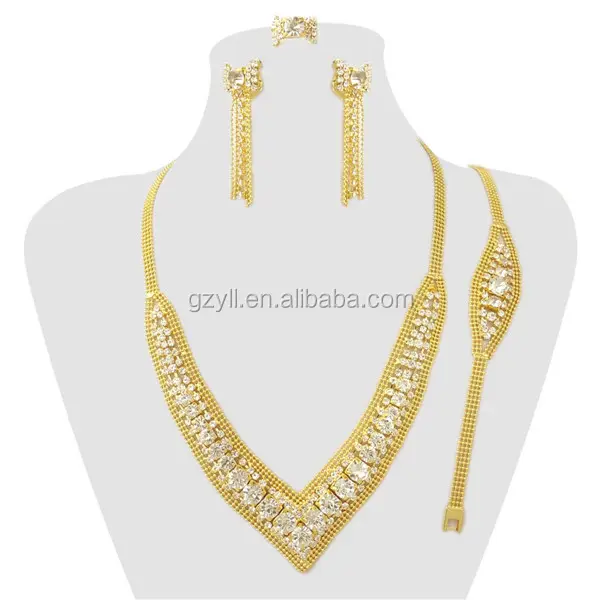 speciaal ontwerp mooie diepe V sieraden set/gouden sieraden voor vrouwen arabische