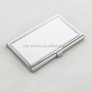 حامل بطاقات أعمال معدني من الفولاذ المقاوم للصدأ سادة مخصص للبيع بالجملة حسب الطلب - Product Image 1