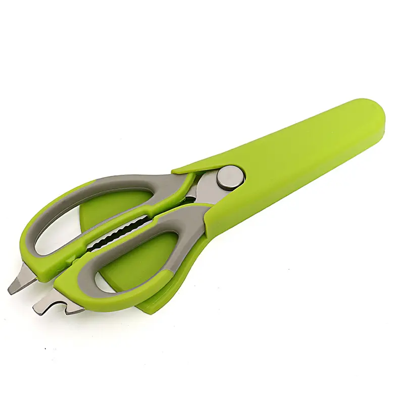 High quality and food safety scissors stainless steel multi-funcrion kitchen scissor