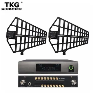 TKG 500-950Mhz 8通道天线分配系统天线分路器，用于8套超高频无线麦克风组合器接收器