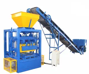 Alibaba Golden Supplier QT4-24 electric vibrate paving brick making machine price in laos