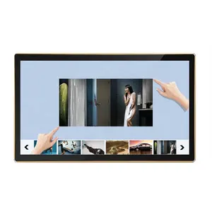 4K UHD 49" 50" inch capacitive touch screen panel display embedded Android or Win10/11 PC support DP VGA DVI input