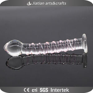 Dildo en verre vibrant fait à la main qui s'illumine - Product Image 2