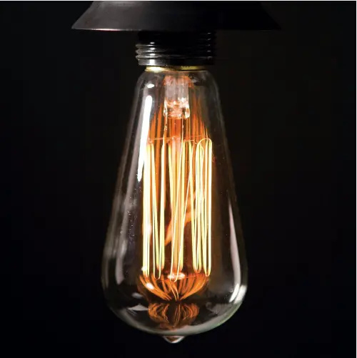 Lampu <span class=keywords><strong>Pijar</strong></span> Antik Edison ST64 40W, Lampu Dekoratif E27 110V 220V