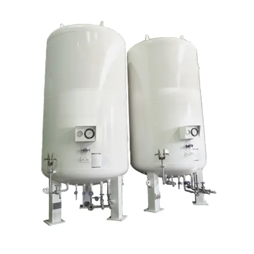 Vertical 10m3 10000Litres Double layer Low temperature cryogenic liquid oxygen storage tank with Vaporizer