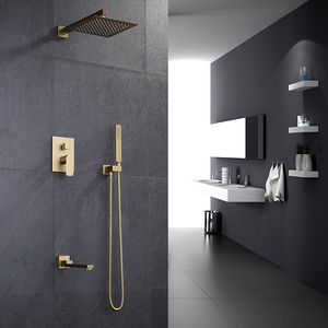 Luxury Brushed Gold <strong>Bath</strong> <strong>Shower</strong> Faucets Bathroom <strong>Shower</strong> <strong>Set</strong> with Tub Faucet - Product Image 2