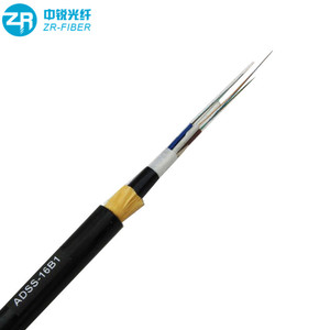 Fibra óptica de 48 hilos Adss de <span class=keywords><strong>200</strong></span> a 400m aérea sola chaqueta G655 G652d 6 24 núcleo de modo único cable de fibra óptica - Product Image 4