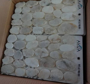 <strong>White</strong> <strong>Gravel</strong> Pebble <strong>Stone</strong> and Cobblestone Paver Mats - Product Image 6
