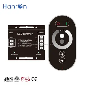 אלחוטי RF ניתן לעמעום led דימר controller עבור יחיד צבע led הרצועה