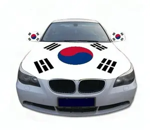 hot selling factory price custom Korea flag Car Engine Hood Cover Car Bonnet Flag