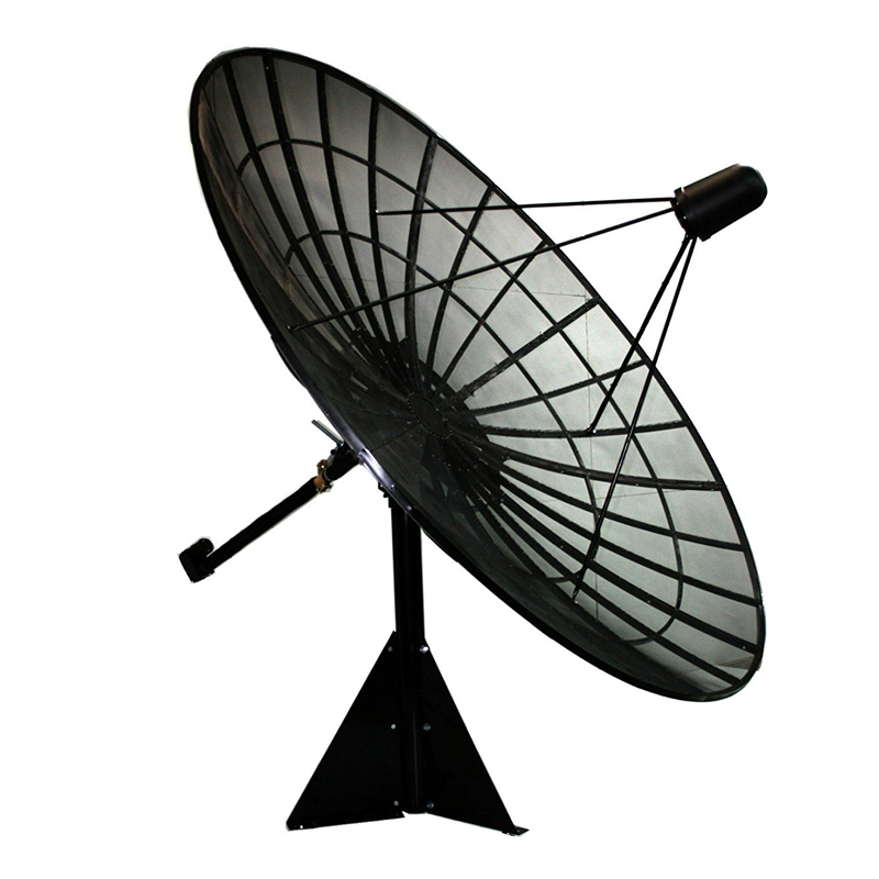 Receptor de antena parabólica de tv al aire libre con malla de aluminio digital hd satélite de banda C