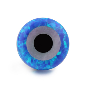 Gema de Ojo de Ópalo <span class=keywords><strong>Azul</strong></span> Oscuro, Color de Venta Caliente, Ojo de Ópalo, Ojo de Ópalo Redondo - Product Image 3