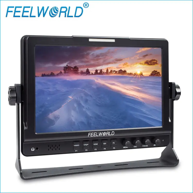 FEELWORLD Video Focus Membantu Penyiaran Kamera Dslr Monitor SDI 10 Inci