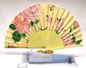 Manufacturer Custom Made Folding Wooden Hand Fan With Personalized Design And Logo