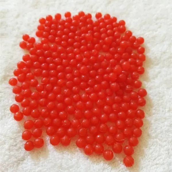 Commercio all'ingrosso PP polipropilene Rosso Solido di Plastica 8mm 6mm 5mm Colorato Palline di Plastica