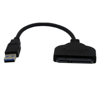 Cable Adaptador de Disco Duro USB 3.0 a SATA III de 20 CM para HDD/SSD de 2.5 Pulgadas, Cable Convertidor de USB a SATA