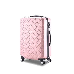 Заводская оптовая продажа, милый розовый Жесткий Чехол для девочек, чемодан, комплект для багажа