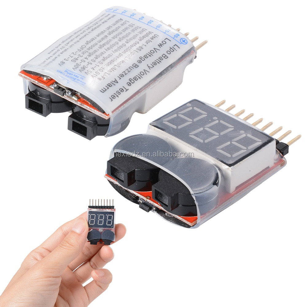 Измеритель баланса тестер 1-8S тестер литий-полимерной батареи низковольтный зуммер сигнализации