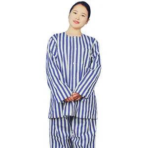 manufacturer customized hospital patient wear top and pants sets uniform